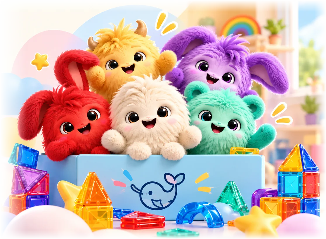The Fluffys con bloques Bloqi